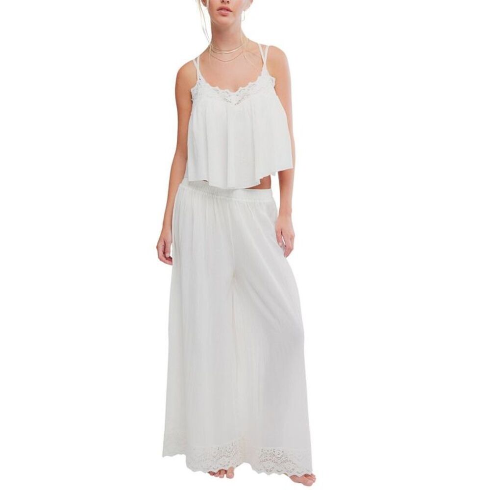 intimately fp Women's Woven Wide Leg Pants - Ivory XS